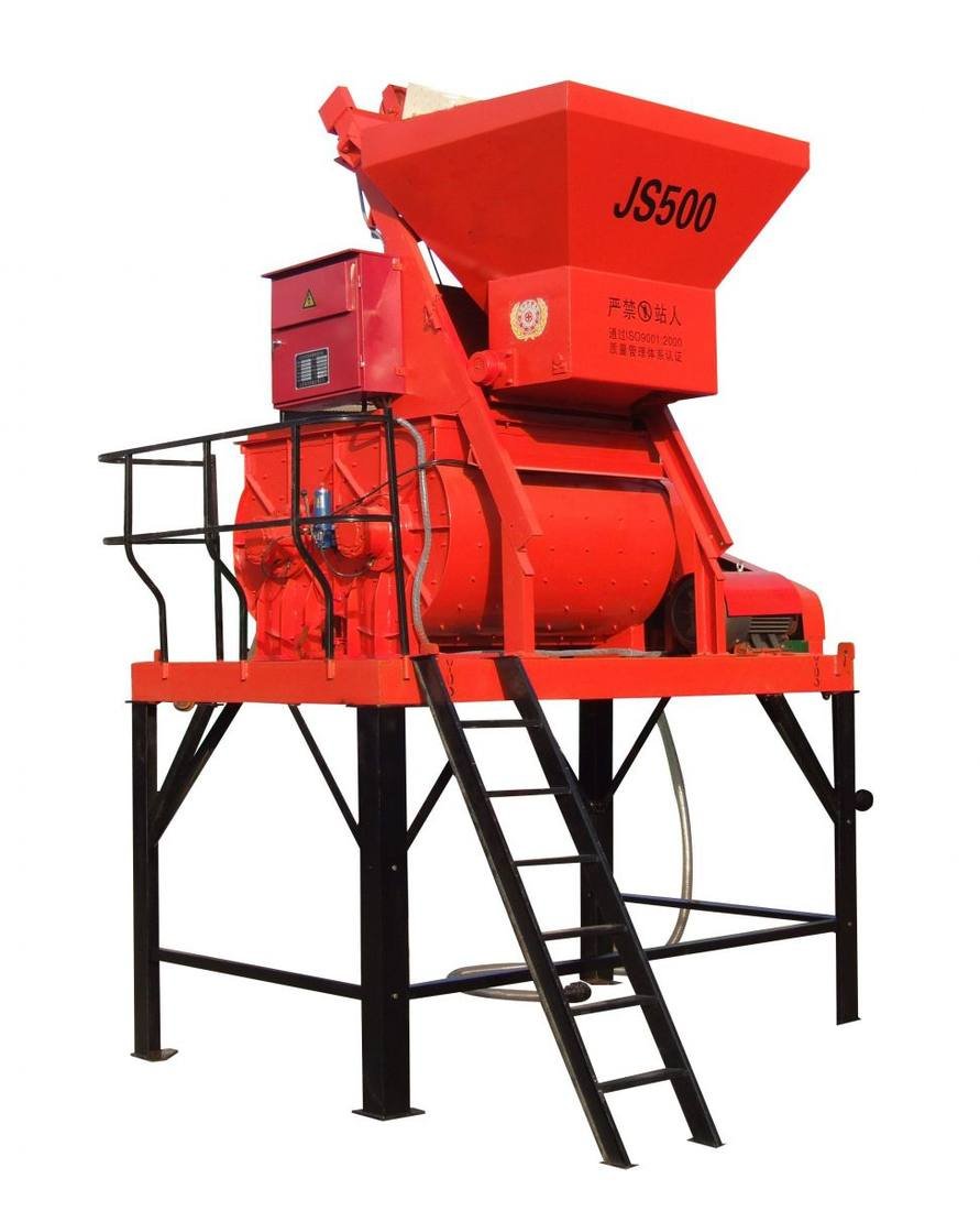 Twin Shaft Concrete Mixer